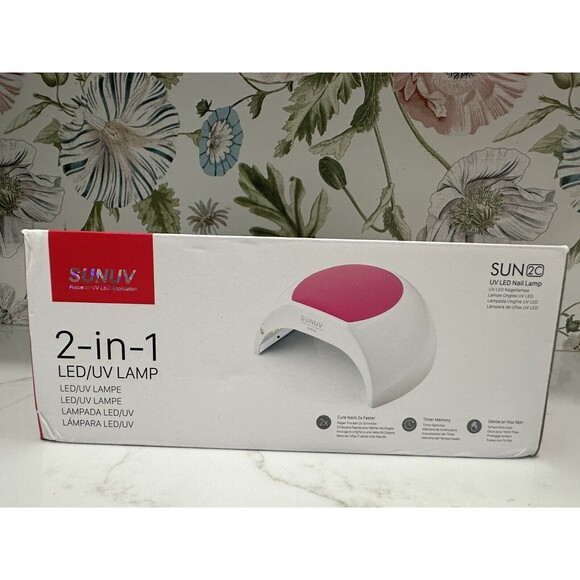 SUNUV SUN2C 48W LED UV Nail Lamp with 4 Timer Setting Senor For Gel Nails -NEW!! - Picture 2 of 9
